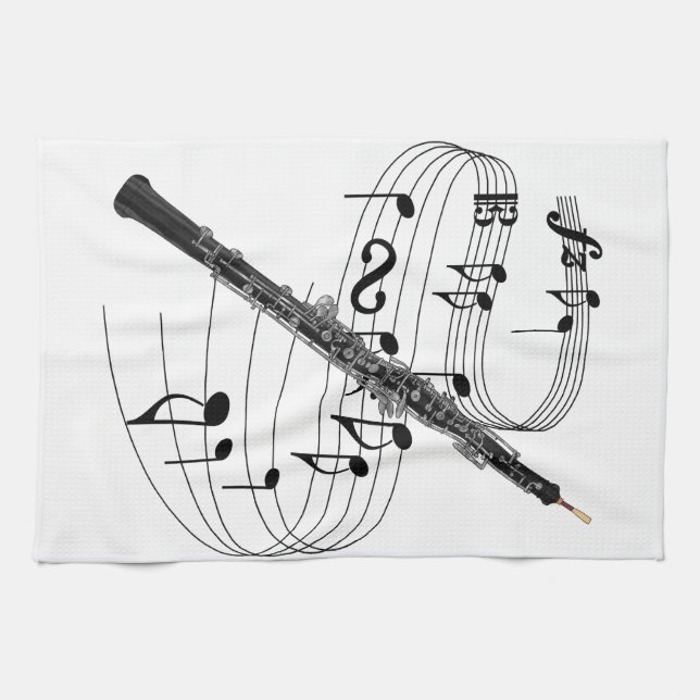 Oboe Kitchen Towel (Horizontal)