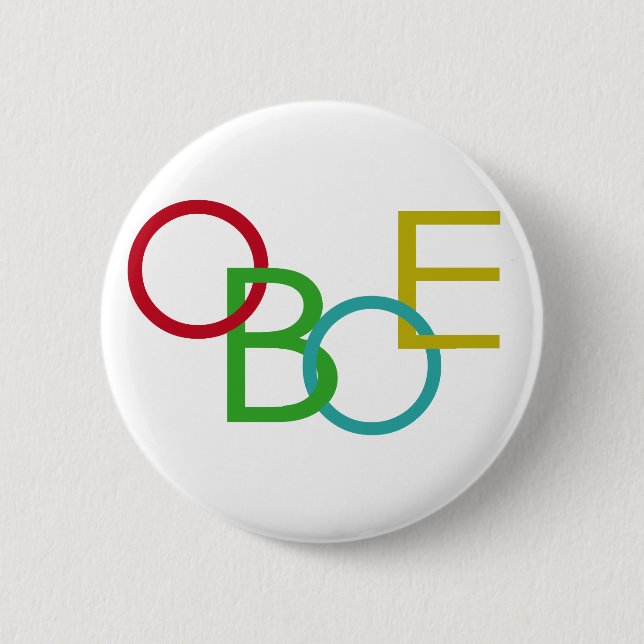 OBOE Letters Button (Front)