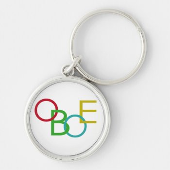 Oboe Letters Keychain by hamitup at Zazzle