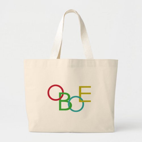 OBOE Letters Large Tote Bag