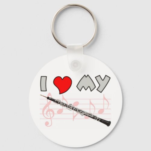 Oboe Love Keychain