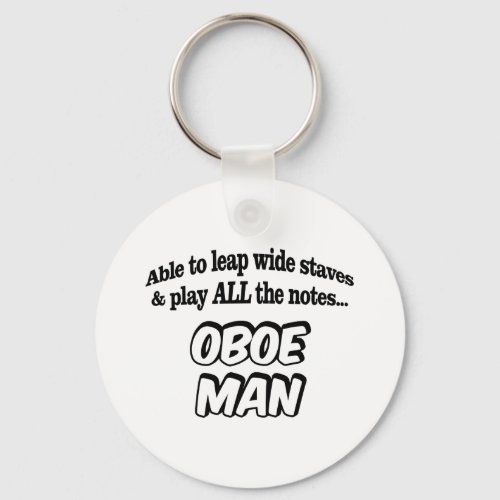 Oboe Man _ Music Superhero Keychain