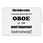 Oboe Most Important Instrument (Front Horizontal)