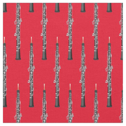 Oboe Music Musician Room Decor Red Fabric