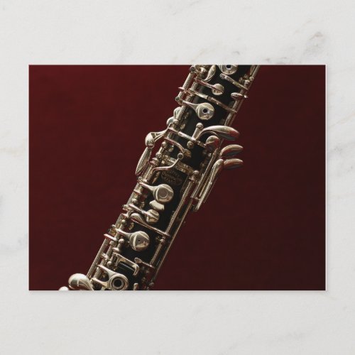 Oboe musical instrument postcard