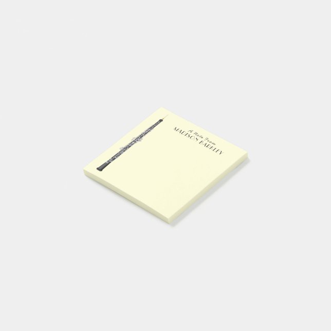 Oboe Musician Music Teacher Post-it Notes (Angled)