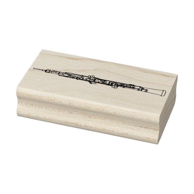 Oboe Musician Music Teacher Rubber Stamp (Stamp)