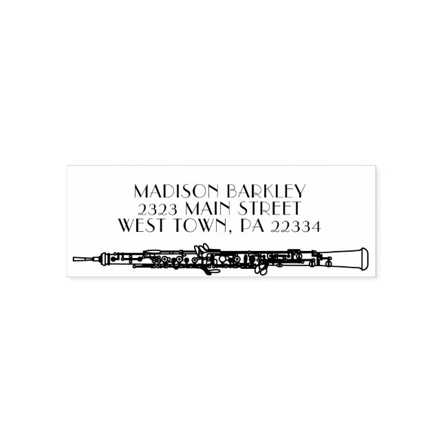 Oboe Musician Music Teacher Self-inking Stamp (Design)