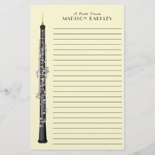 Oboe Musician Music Teacher Stationery