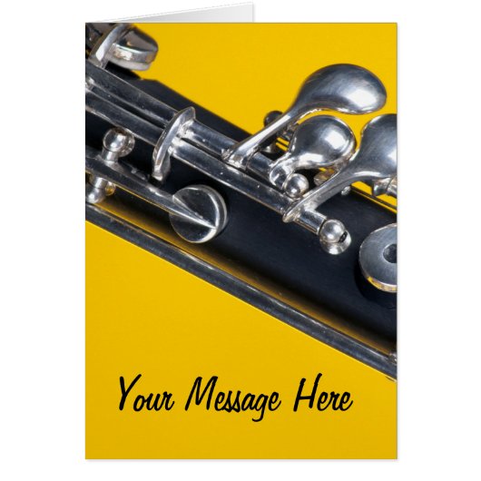 Oboe on Yellow Background Cards (Front)