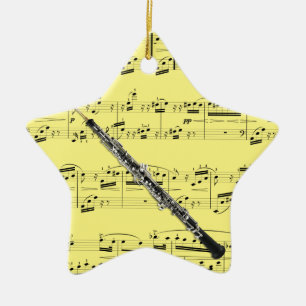 Oboe - Pick your color Ceramic Ornament