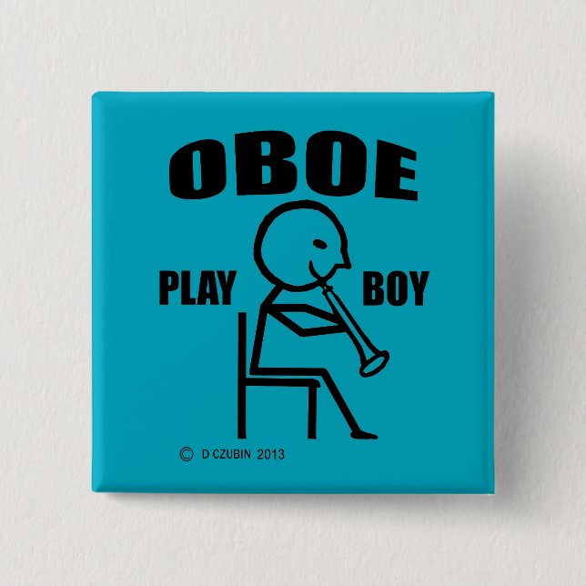 Oboe Play Boy Button (Front)