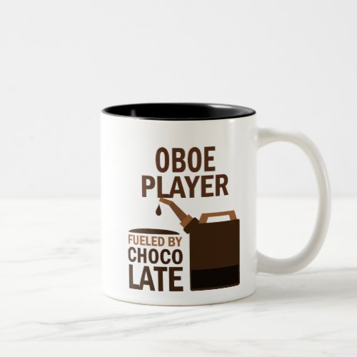 Oboe Player Funny Chocolate Two_Tone Coffee Mug