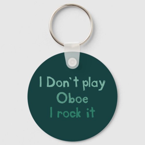 Oboe Rock It Keychain