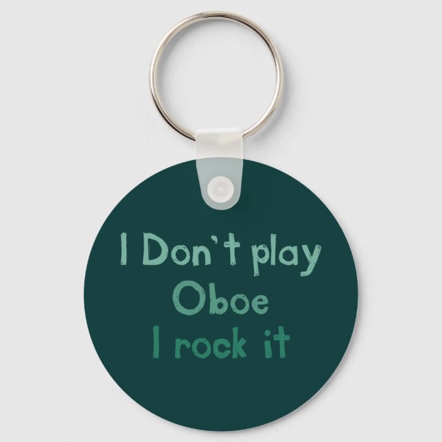 Oboe Rock It Keychain (Front)