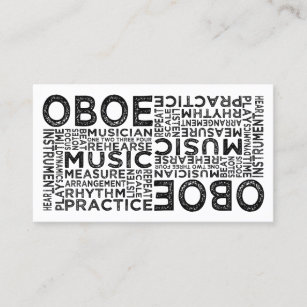 Oboe Typography Business Card