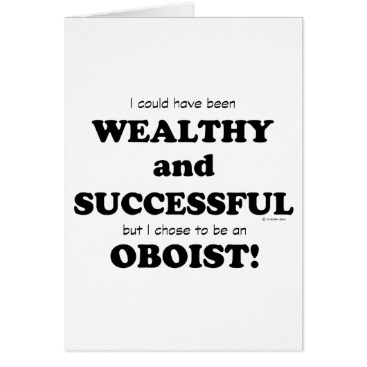 Oboe Wealthy & Successful Cards (Front)