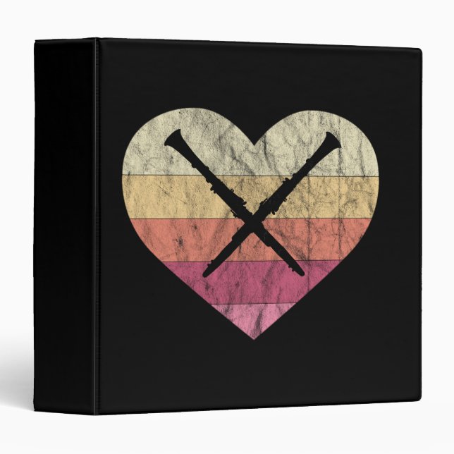 Oboist Loves Playing Oboe In Orchestra 3 Ring Binder (Front/Spine)