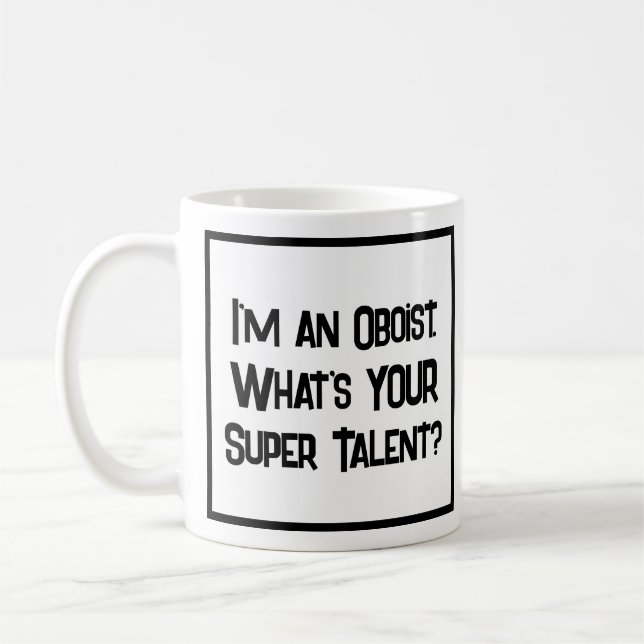 Oboist Super Talent. Coffee Mug (Left)