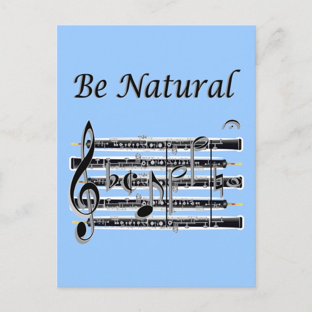 Oboists Know How to B Natural Postcard (Front)