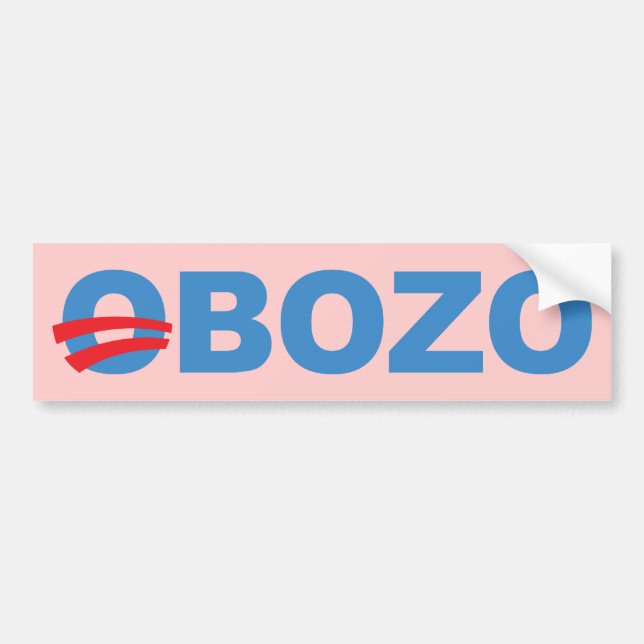 Obozo Obama Bumper Sticker (Front)