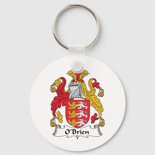 O'Brien Family Crest Keychain (Front)