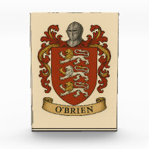 O'Brien Family Crest Photo Block