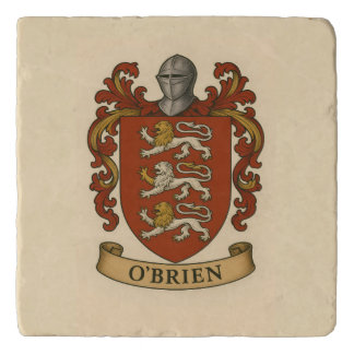 O'Brien Family Crest Photo Block Trivet