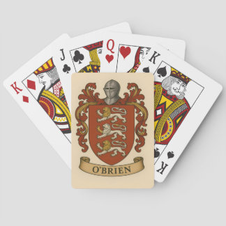 O'Brien Family Crest Poker cards