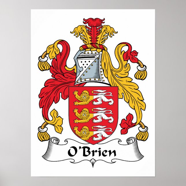 O'Brien Family Crest Poster (Front)