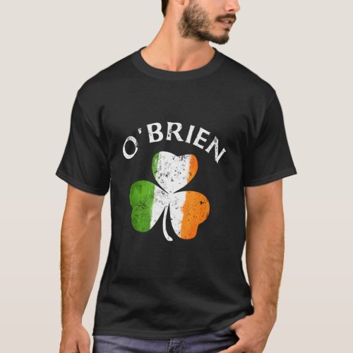 OBrien Irish Family Name St Patricks Day T_Shirt