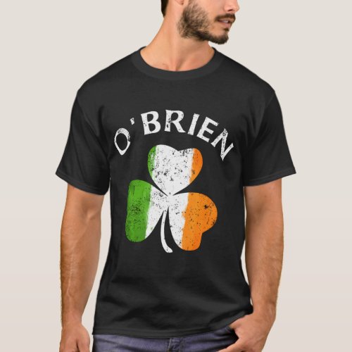 Obrien Irish Family Name St Patricks Day T_Shirt