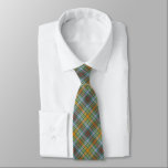 O'Brien Tartan Colorful Plaid Neck Tie<br><div class="desc">Necktie in a colorful green and saffron orange plaid, with red, light blue, and bright yellow highlights. Traditional family tartan pattern for the O'Brien and Brien clans, common surnames of people with Irish heritage.</div>