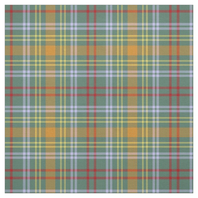 O'Brien Tartan Pattern Colorful Irish Plaid Fabric (Swatch)