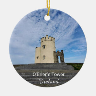 O'Brien's Tower Ireland Souvenir Ceramic Ornament