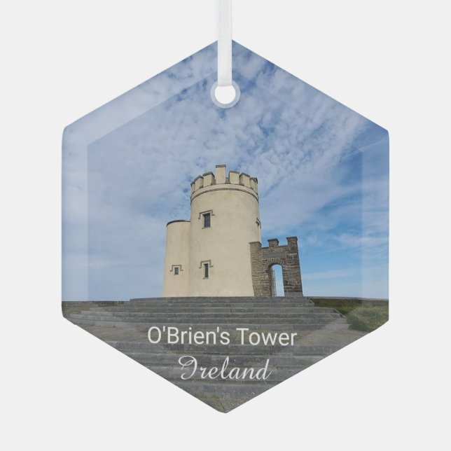 O'Brien's Tower Ireland Souvenir Ceramic Ornament (Front)
