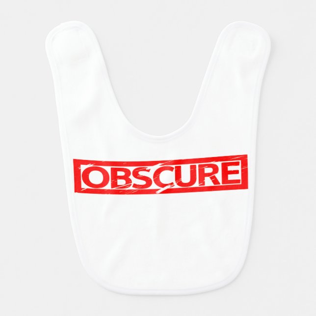 Obscure Stamp Baby Bib (Front)