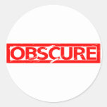 Obscure Stamp Classic Round Sticker