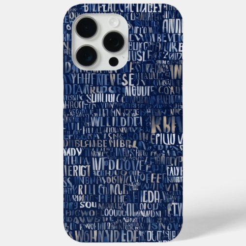 Obscure Whispers Navy Blue Phone Case