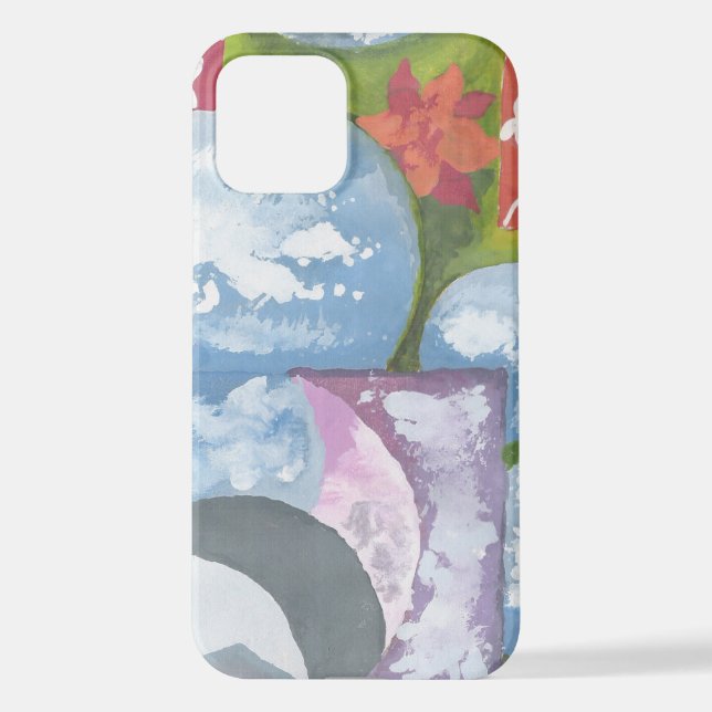 Observance Folk Art by AnyaC iPhone Case (Back)