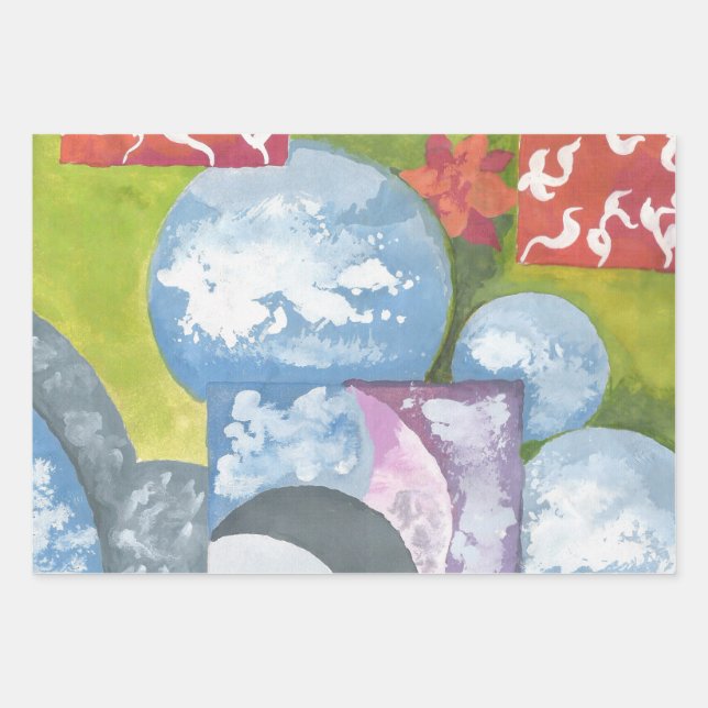 Observance Folk Art by AnyaC Wrapping Paper Sheets (Front)