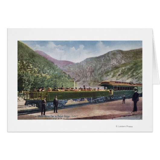 Observation Railroad Car Cards (Front Horizontal)