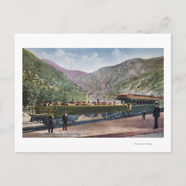 Observation Railroad Car Postcard (Front)