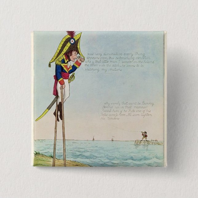 Observations Upon Stilts Pinback Button (Front)