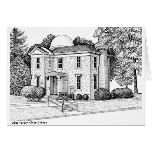 Observatory, Albion College Cards (Front Horizontal)