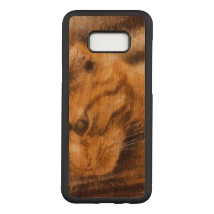 Observing Cat Carved Samsung Galaxy S8+ Case