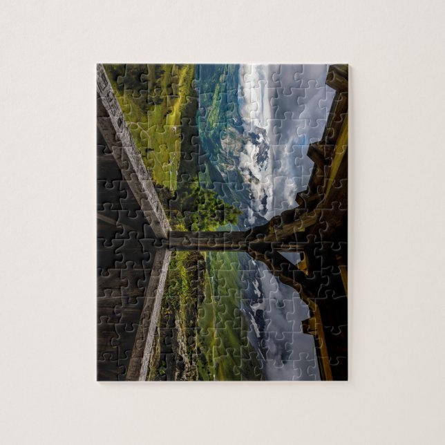 Observing The Grindelwald Valley And Swiss Alps Jigsaw Puzzle (Vertical)