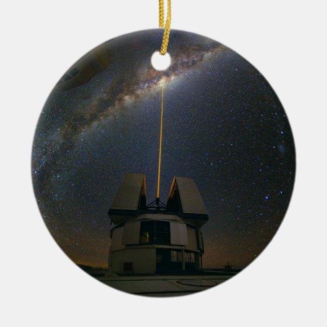 Observing the Milky Way using the Laser Guide Star Ceramic Ornament (Front)