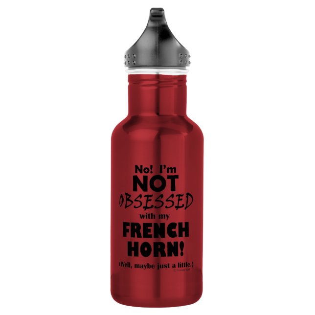 Obsessed French Horn Stainless Steel Water Bottle (Right)