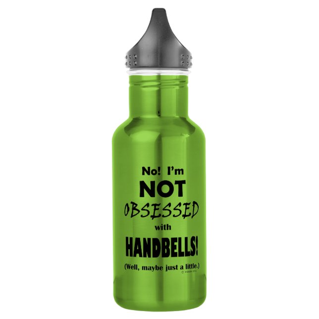Obsessed Handbells Stainless Steel Water Bottle (Left)